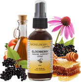 Mickelberry Gardens elderberry honey propolis throat spray bottle ready for daily immune support