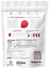 Micro Ingredients beet root powder scoop ensures perfect measurements for consistent servings.