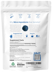 Micro Ingredients Blue Spirulina Powder scoop ready to add to bowls.