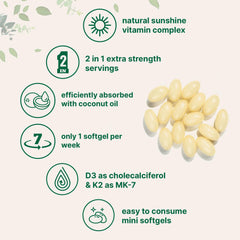 Bottle with virgin coconut oil matrix shown for enhanced absorption.