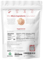 Micro Ingredients Camu Camu powder scoop close-up for easy measuring