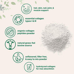 Micro Ingredients Collagen Peptides powder stirred into tea for subtle lift.