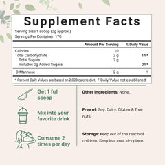Micro Ingredients D Mannose Powder scoop for precise, easy dosing in beverages