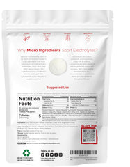 Micro Ingredients electrolytes powder scoop shown for on-the-go hydration