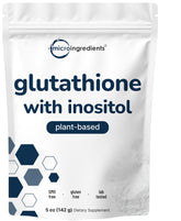 Micro Ingredients Glutathione with Inositol powder in a 5 oz jar for daily antioxidant support