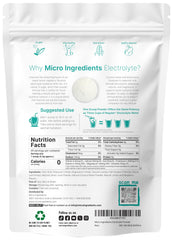 Micro Ingredients Hydration Electrolyte scoop measures a 6.5g serving