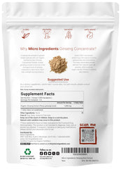 Micro Ingredients Korean Ginseng powder scoop included for precise measurement.