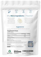 Micro Ingredients L-Theanine Magnesium Glycinate softgels serving for easy daily use.