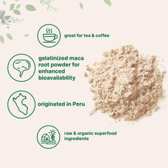 Micro Ingredients Maca Root Powder blended into a shake for smooth enrichment in beverages.