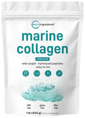 Micro Ingredients Marine Collagen Powder with scoop for easy daily servings.