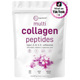 Micro Ingredients multi-collagen powder tub—unflavored and easy to mix into drinks.