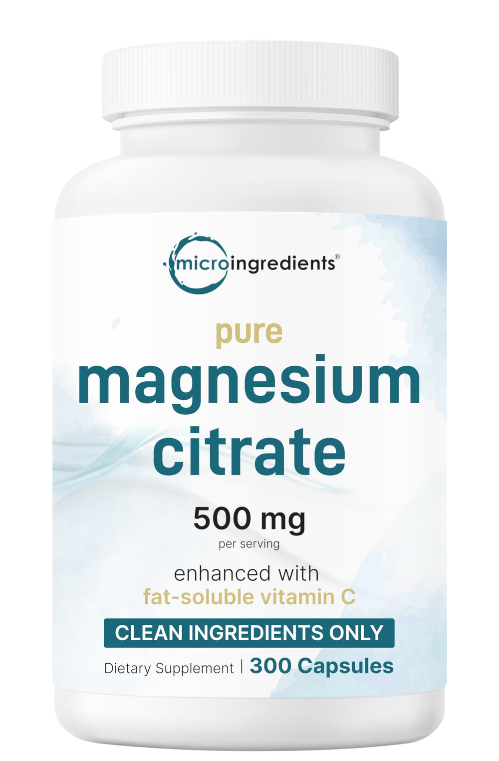 Micro Ingredients magnesium citrate bottle front for daily use.