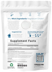 Micro Ingredients Magnesium Powder scoop showing exact serving size for reliable daily intake