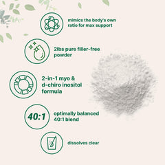 Micro Ingredients serving scoop included for precise 2000 mg myo-inositol dosing
