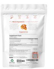 Micro Ingredients Turmeric Curcumin capsules for convenient everyday supplementation.