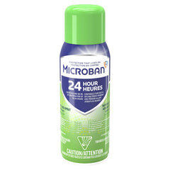 Microban 24 Hour Sanitizing Spray bottle ready for quick surface disinfection