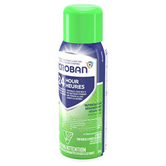 Microban 24 Hour Sanitizing Spray mist on remote control for germ protection