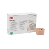 Micropore surgical tape tan, 1in x 10yds, skin-friendly adhesion for secure dressings.