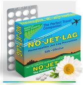 Miers No Jet Lag packshot with 32 chewables for travel relief.