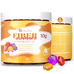Migcopat 10G Fiber Gummies bottle front for easy daily fiber support