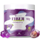 Migcopat fiber gummies packaging shows a 90-count bottle for daily digestive support.