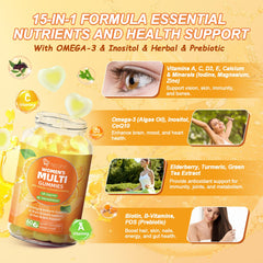 Migcopat Inositol energy gummies jar designed for balanced mood and focus.