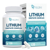 Migcopat Lithium Orotate Complex bottle highlighting vegan brain health formula