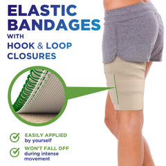 Mighty-X soporte compacto y firme para espalda, rodilla o abdomen durante actividades cotidianas.