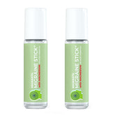 MigraStil Migraine Stick with cooling roller for on-the-go relief.