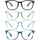 MIGSIR blue light blocking glasses, front view, reduce eye strain during long computer sessions.