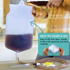 Mikacare soft-tip set for gentle insertion during use.