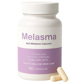 MILIZHIWU Melanina capsule bottle on white surface, daily skin support visual