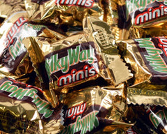 Milky Way Bite Size Candy Bars close-up, ideal for sharing at parties or movie nights.