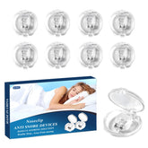 Milumber Sleep Clips on the nose provide gentle airway support for a calmer night.