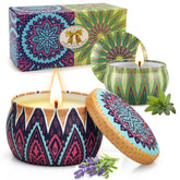 MIMURHYL lavender-sage 2-pack candles create calm spaces.