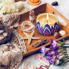 MIMURHYL small tin candle for easy storage.
