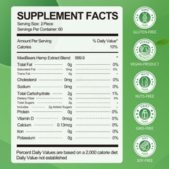 Minch hemp gummies bottle closeup highlighting natural ingredients