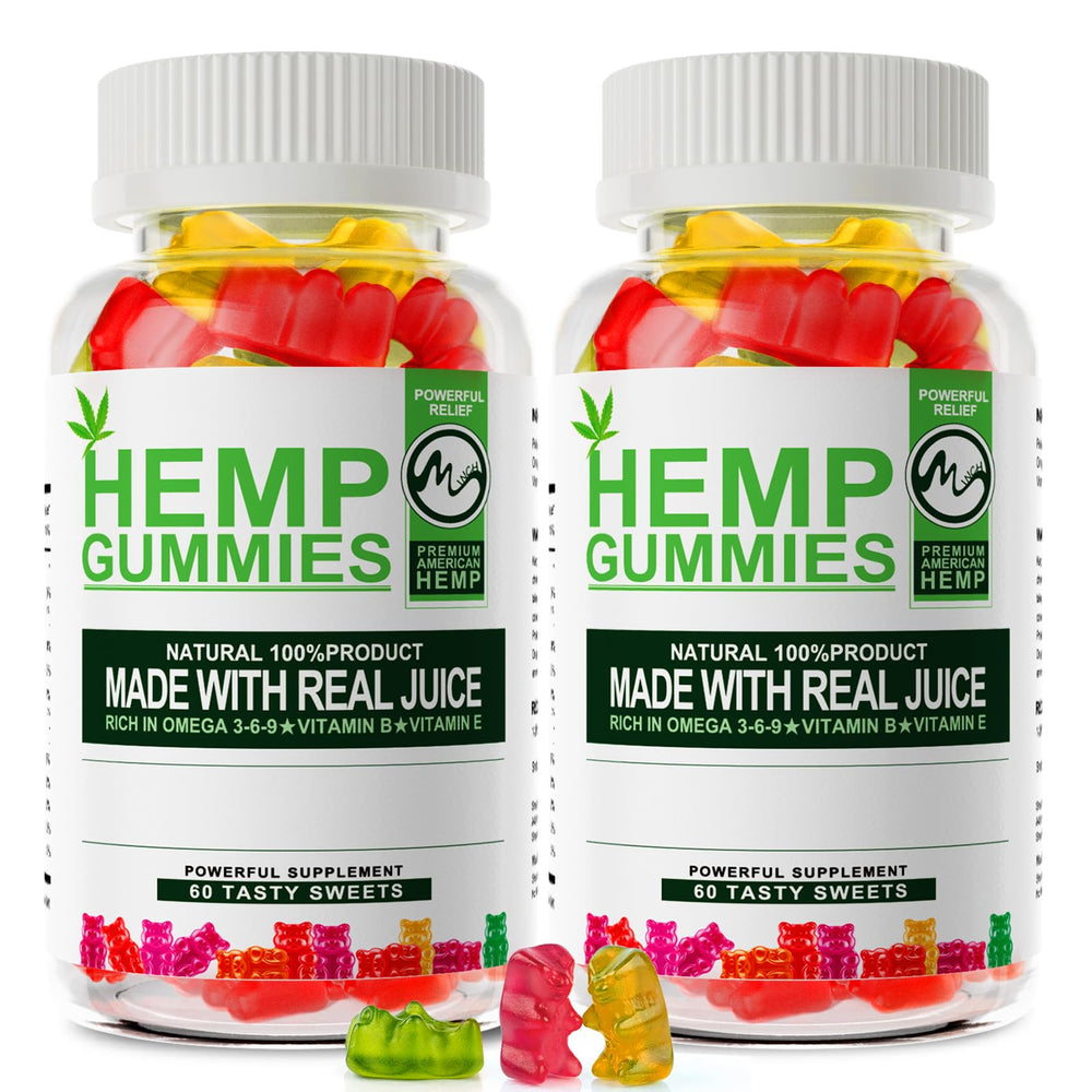 Minch hemp gummies two-pack front view showing convenient daily option