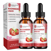 Minch Magnesium Glycinate Liquid Drops bottle with strawberry flavor for daily wellness.