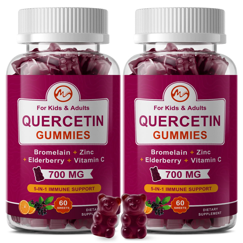 Minch Quercetin Gummies bottle front highlighting branding and 700 mg per serving