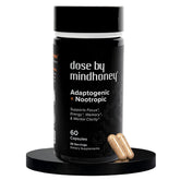 Mindhoney DOSE bottle front view for daily focus and energy support.