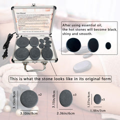 MINGJISHIYE basalt stones arranged for neck and back work