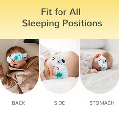 Mini Nomad sleep mask on plane ready for travel, blocks light for calmer naps
