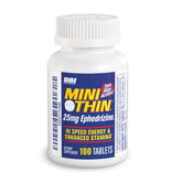 Mini Thin Two-Way energy capsules bottle front for convenient daytime energy.