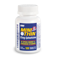 Mini Thin Two-Way energy capsules bottle front for convenient daytime energy.