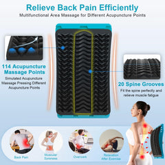 MINOLL Back Stretcher featuring EVA soft mat for comfortable sessions.