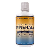 Miracles of Health Liquid Chelated Minerals bottle front for balanced mineral intake.
