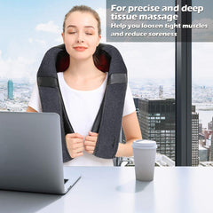 Mirakel back massager in soft linen material for stylish comfort