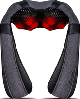 Mirakel neck massager with eight heads for deep kneading relief during a break