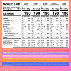 Misfits protein bars in a multi-flavor display highlighting vegan, plant-based snacks